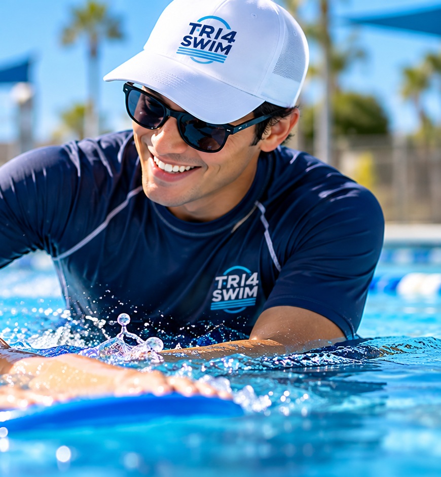 Tri4Swim coach teaching a swimmer